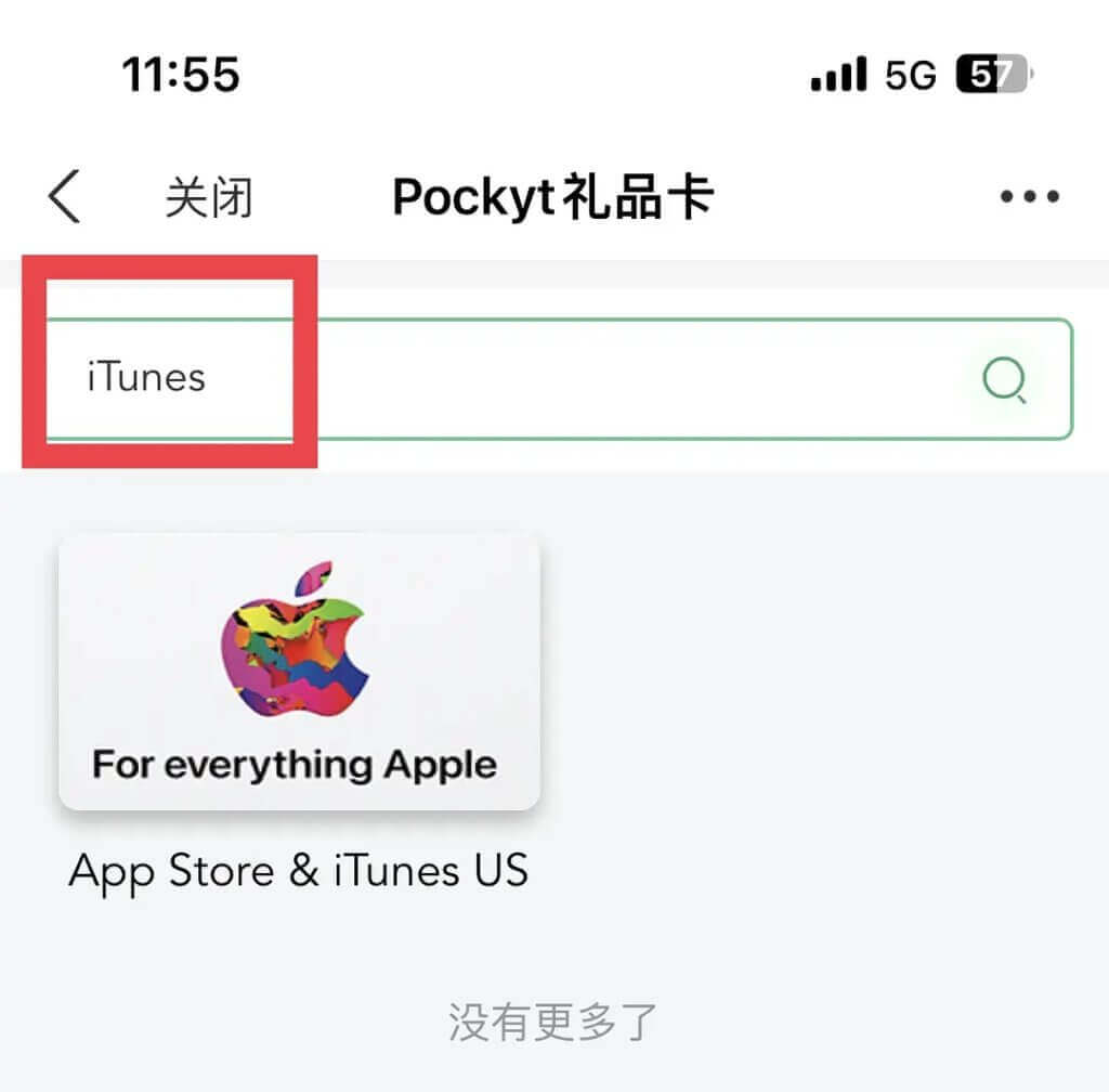 步骤四：搜索栏输入iTunes