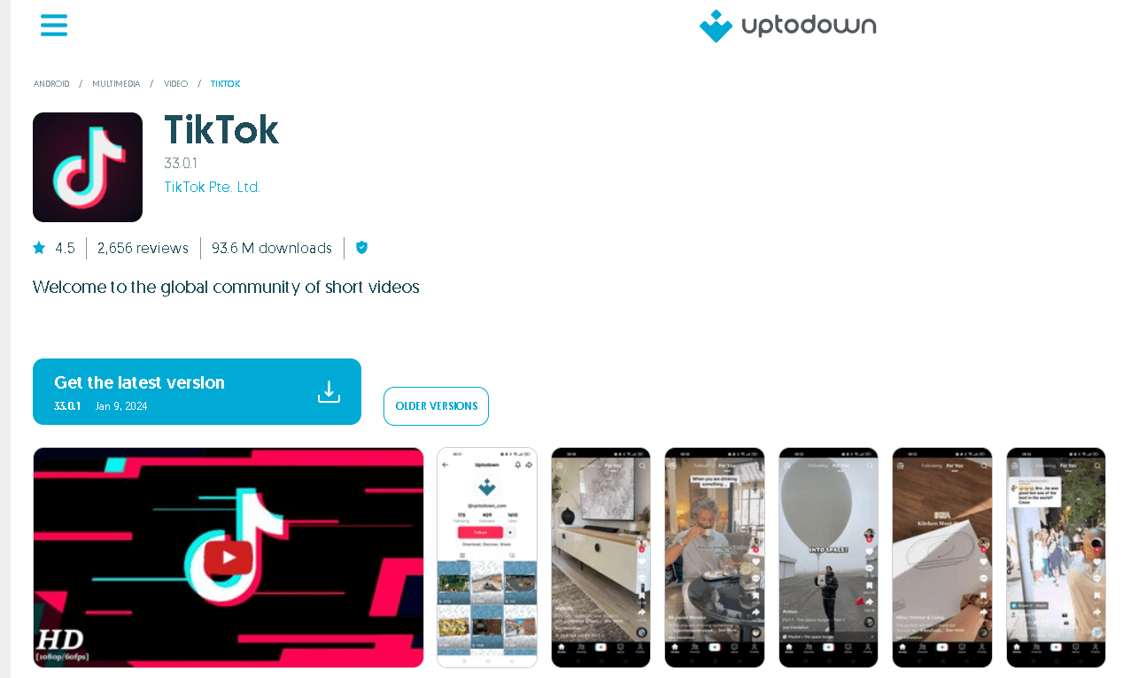Tiktok安卓系统最新注册安装方法